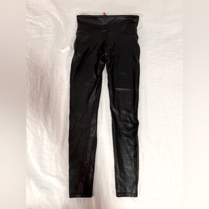 Spanx faux leather leggings size L, never worn NWOT
